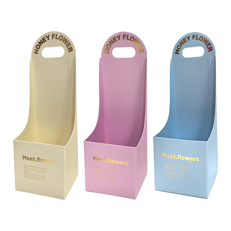 Florist Supply House - Prachtige gouden stempelen draagbare bloembak bloem
