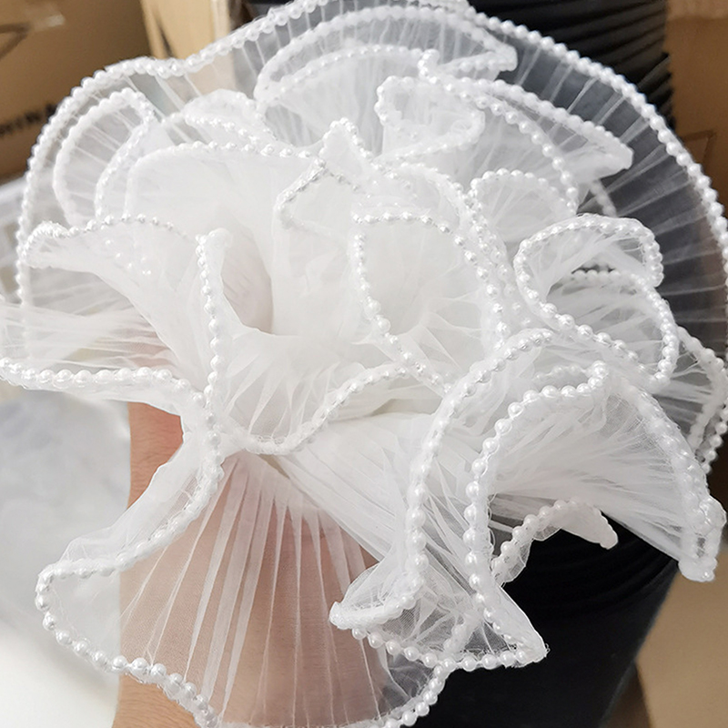 Florist Supply House - 28X400Cm Bloemeninpakpapier Parelgolf Garen Kant Mesh