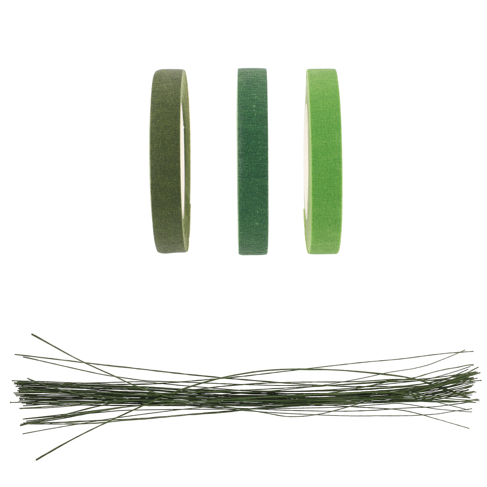 Wire Stem Florist - Groene Bloemstokken met Tape voor Binnen,
