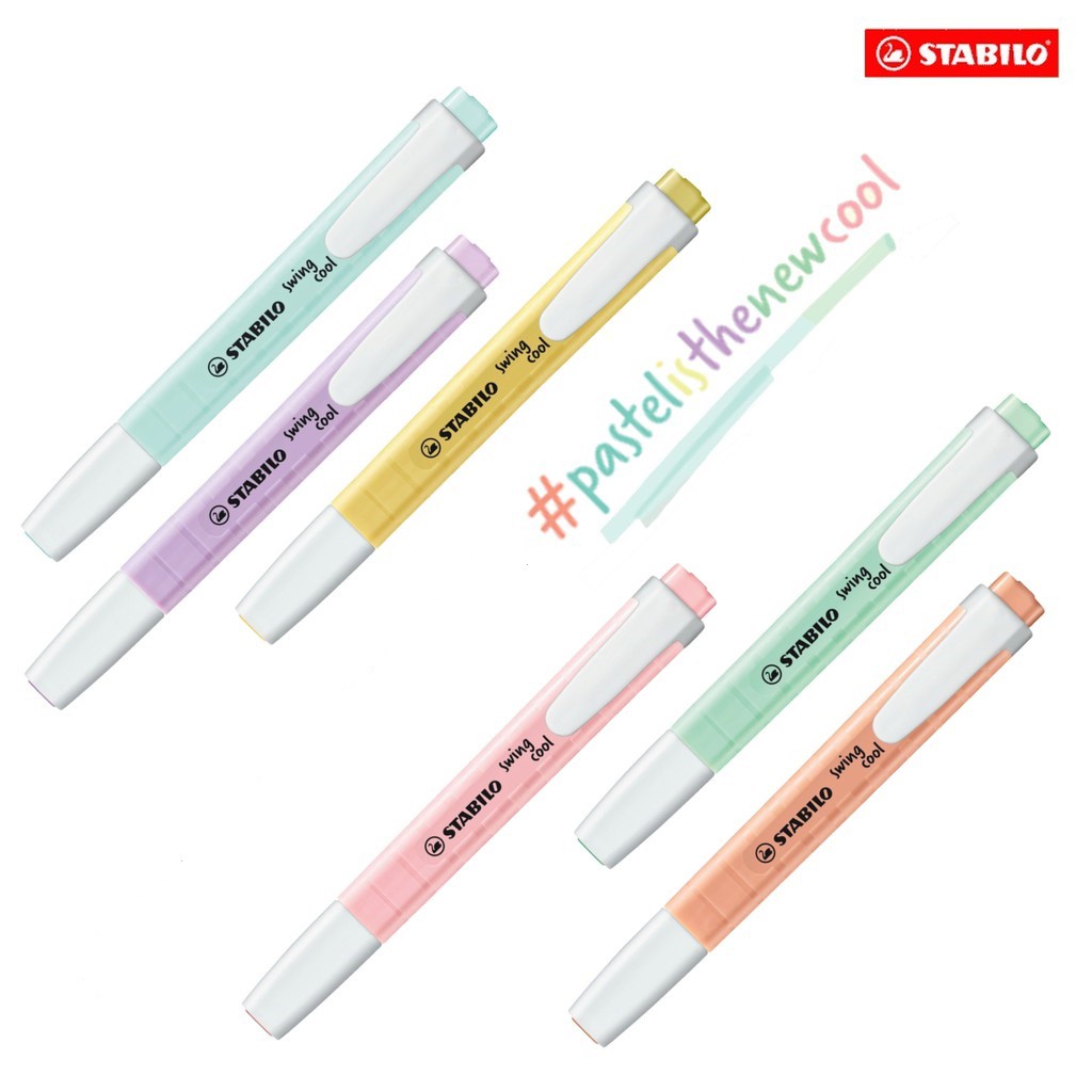 Stabilo Marker Swing Cool - STABILO Swing Cool Pastel markeerstift en