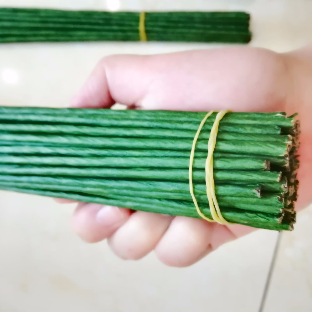 Wire Stem Florist - 1mm 2/3/4/5mm 40/60cm Donkergroene Draad Zijden