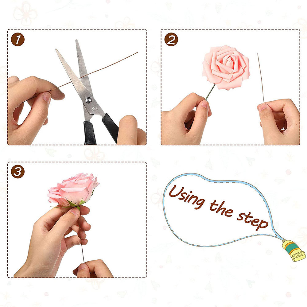 50 stks/partij 26 #   0,45 mm  - Wire Stem Florist recensie en prijs